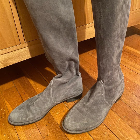 Stuart Weitzman Lowland over the knee suede boots - Picture 2 of 11